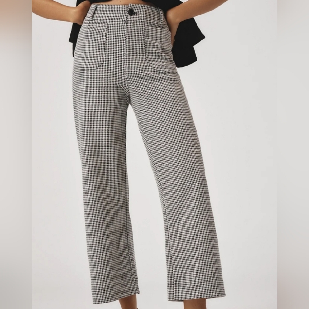 Maeve Anthropolgie The Colette wide leg cropped pant size 31 EUC